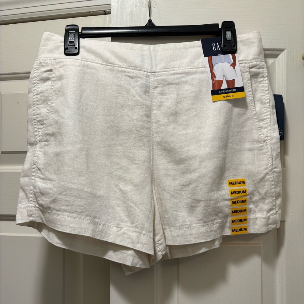 GAP Women's High Waist Linen Shorts